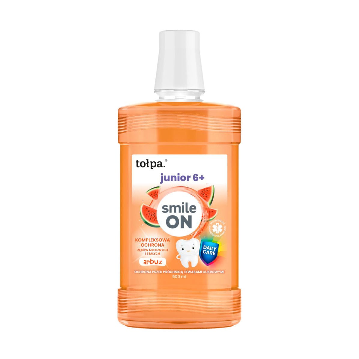 Дитячий ополіскувач для ротової порожнини Tolpa Smile On Junior від 6 років, з ароматом кавуна, 500 мл